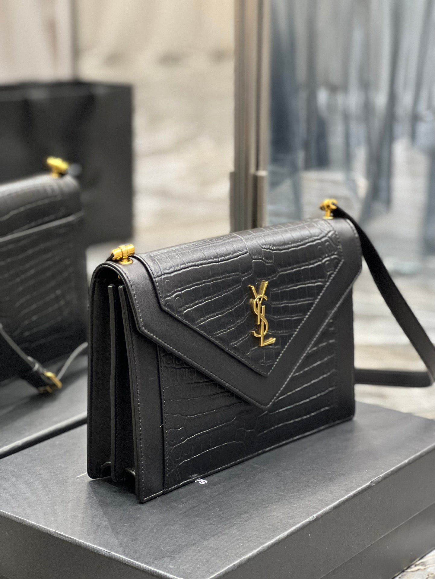 YSL Saint Laurent Ysl Saint Laurent Gaby Satchel Bag In Black Ysl 695724Dzeuw1000 2073