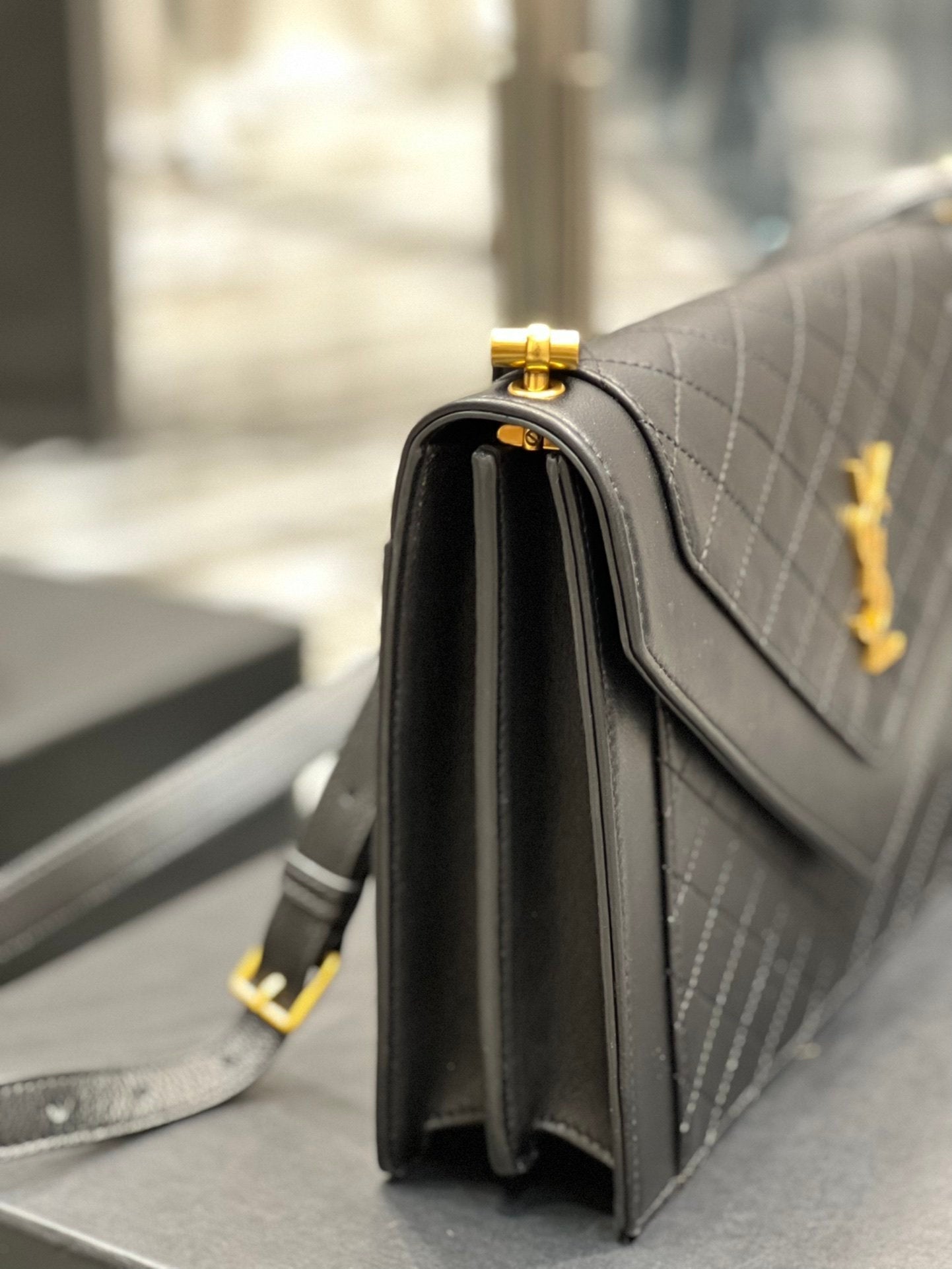 YSL Saint Laurent Ysl Saint Laurent Gaby Satchel Bag In Black