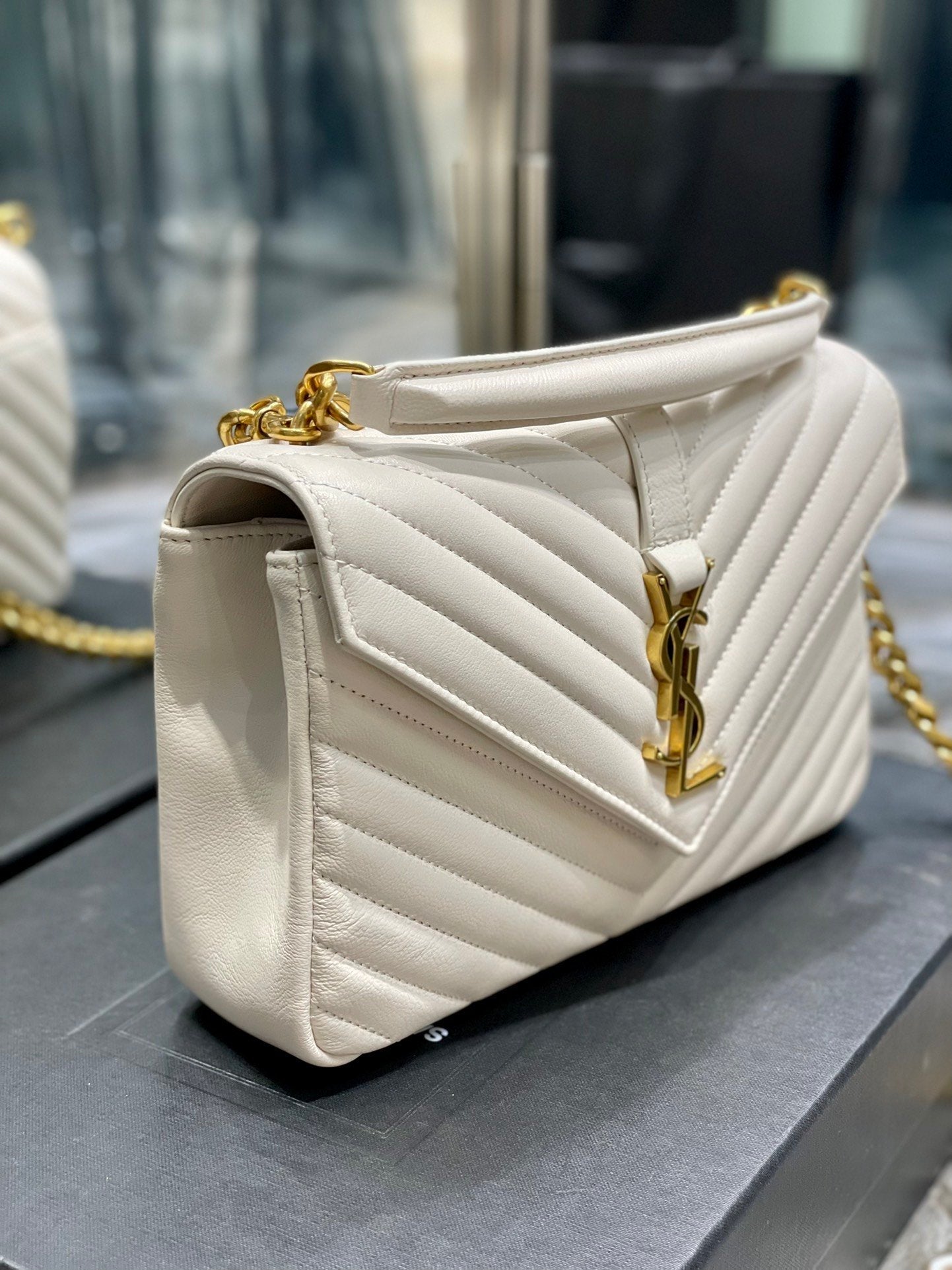 YSL Saint Laurent College Handbag Chain Travel Bag Ysl 600279Brm079207 9830