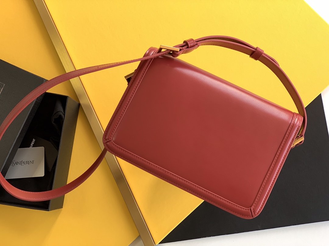 YSL Saint Laurent Solferino Handbag Satchel Bag With Gold Hardware