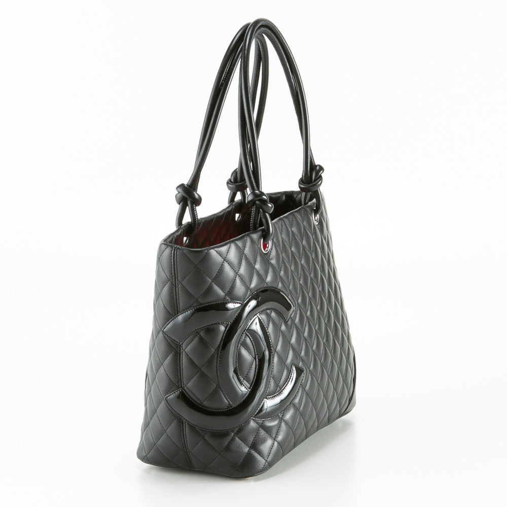 Chanel Cambon Tote Bag Black Large