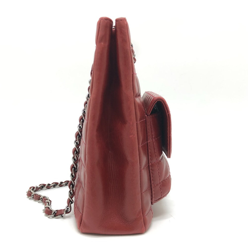 Chanel lambskin Chocolate bar 2.55 Red Tote Bag