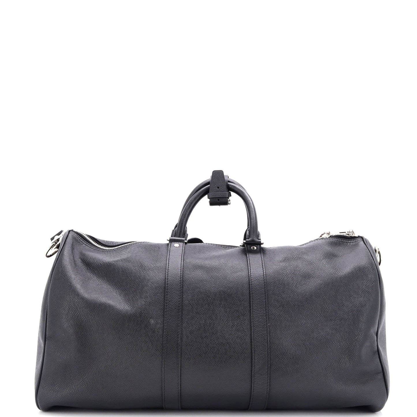 Louis Vuitton Keepall Bandouliere Bag Taiga Leather Travel Bag