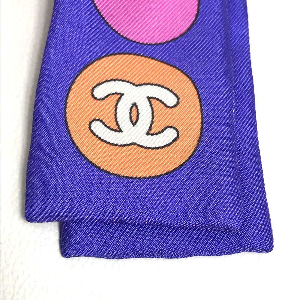 Chanel scarf silk COCO Mark COCO Multicolor