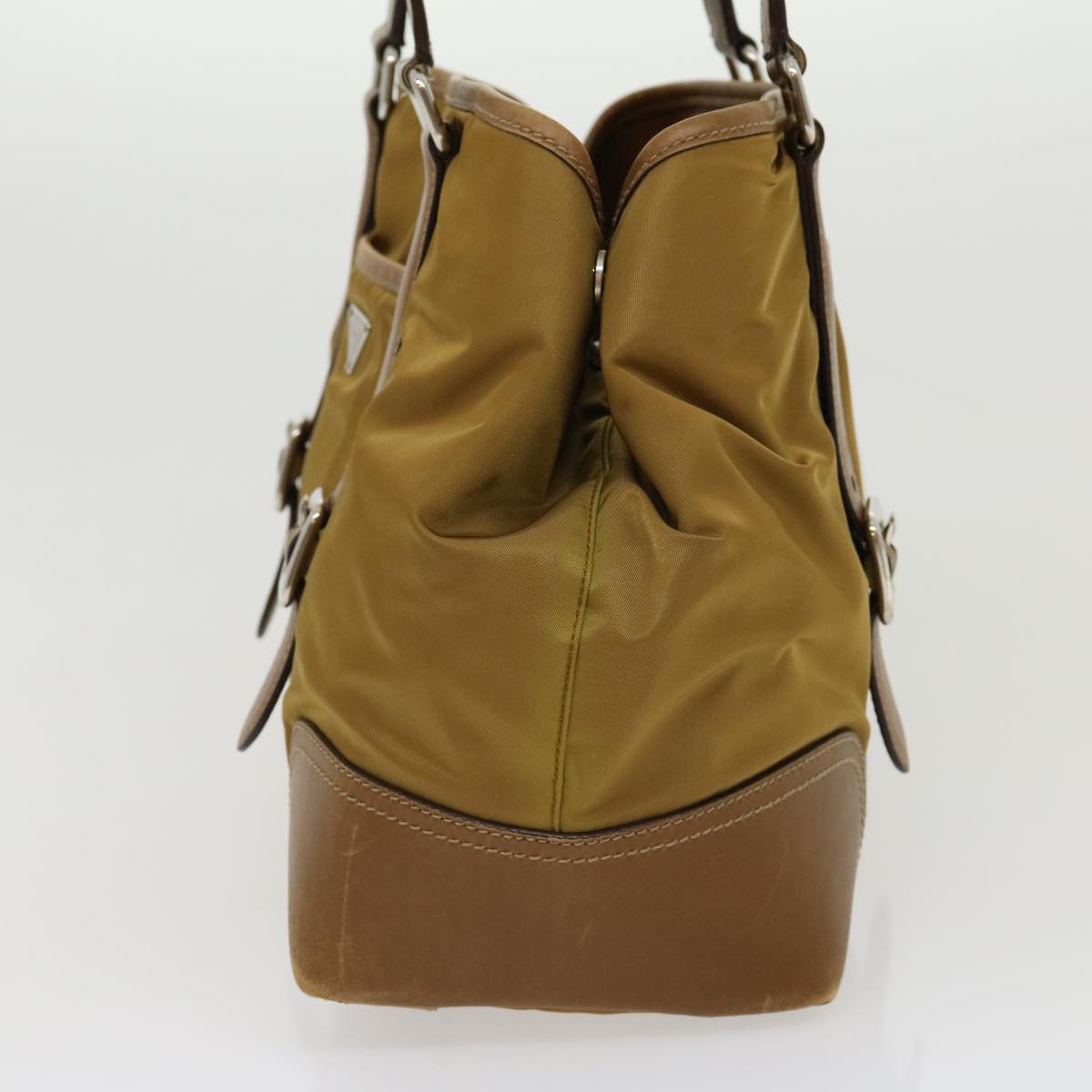 Prada Shoulder Bag Khaki Nylon
