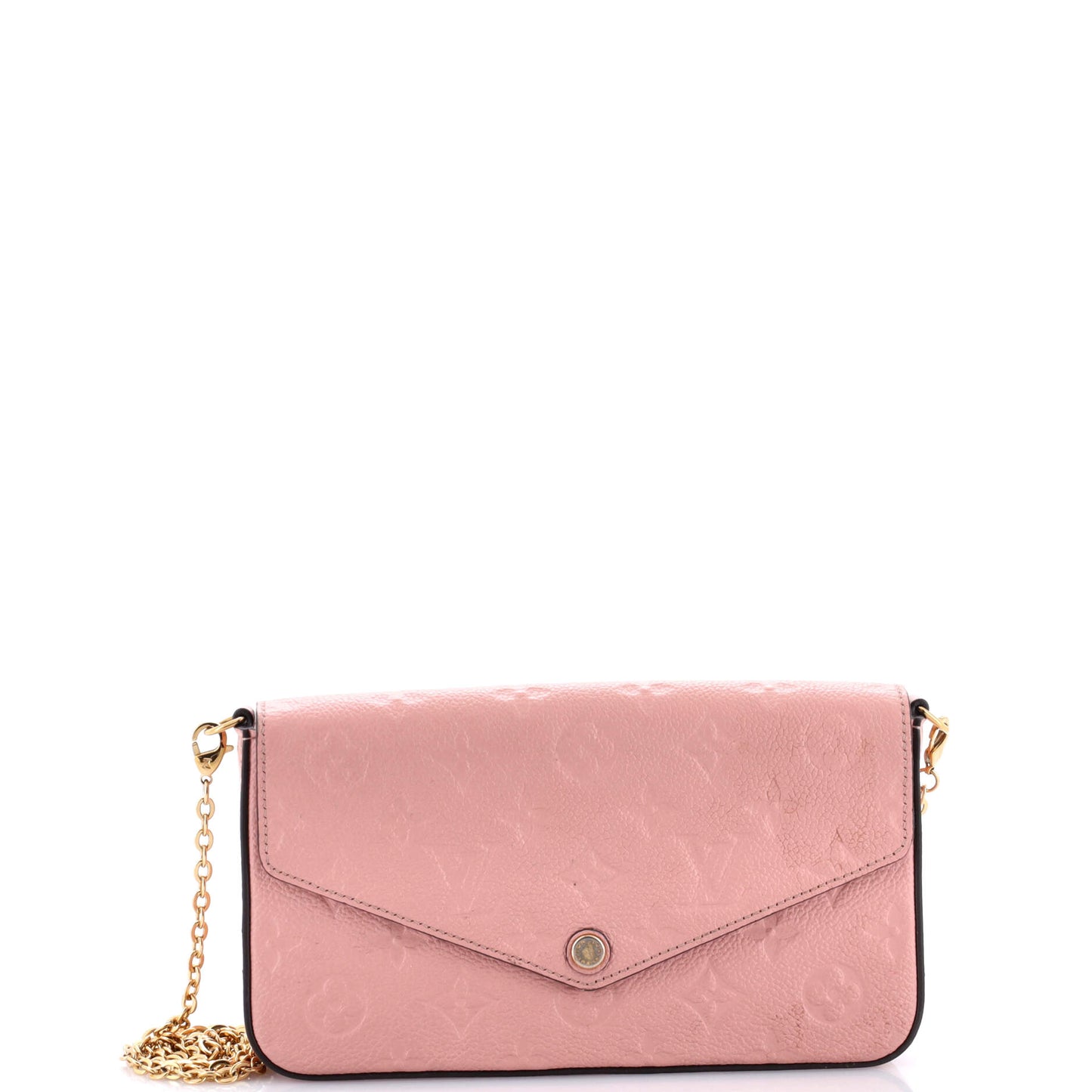 Louis Vuitton Felicie Pochette Empreinte Handbag Leather Monogram Travel Bag