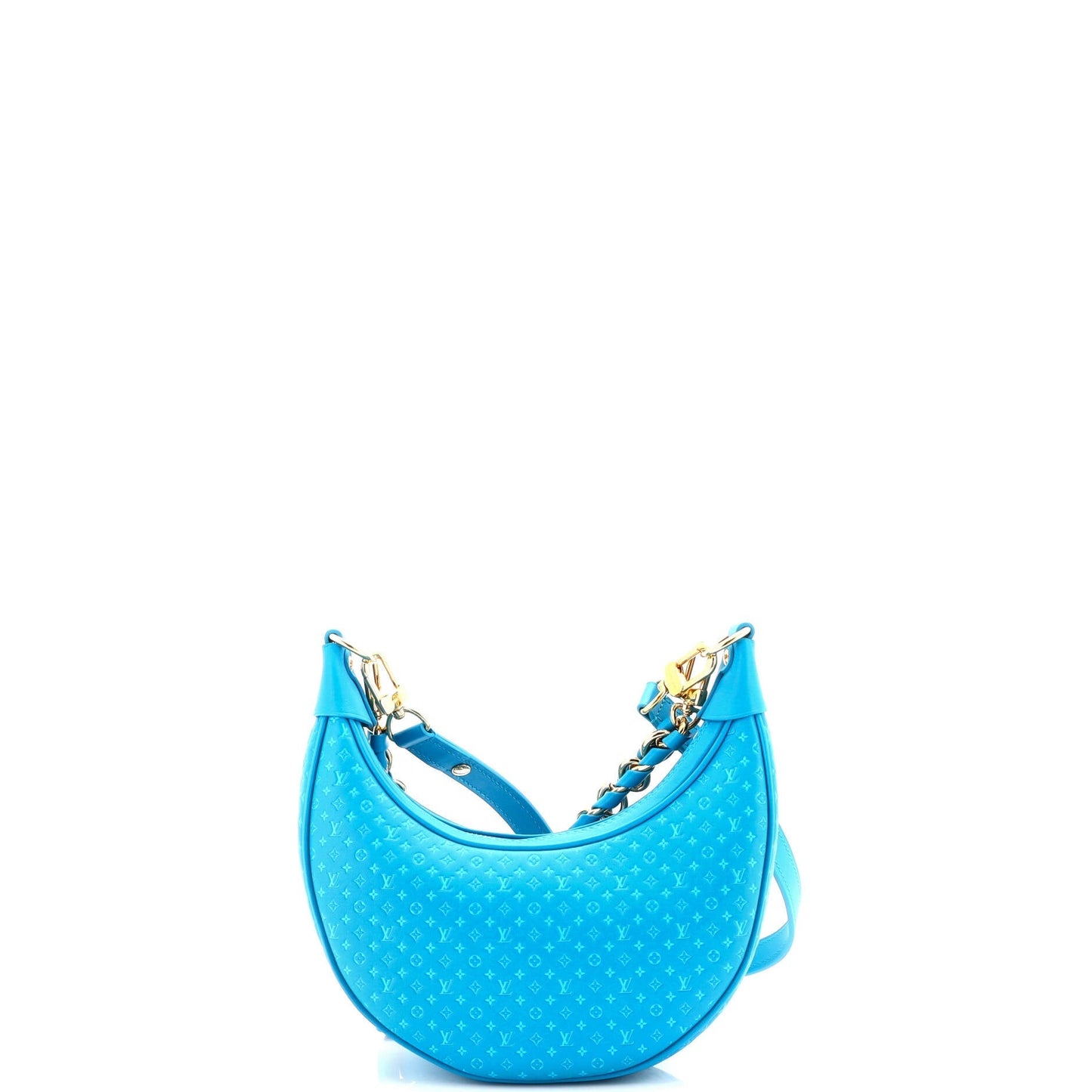 Louis Vuitton Loop Handbag Nanogram Embossed Leather Travel Bag