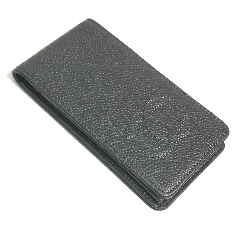 Chanel iPhone Caviar skin CC COCO Mark Gray Handbag