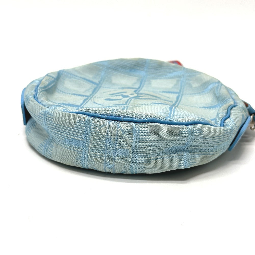 Chanel Nylon Sports round Blue Handbag