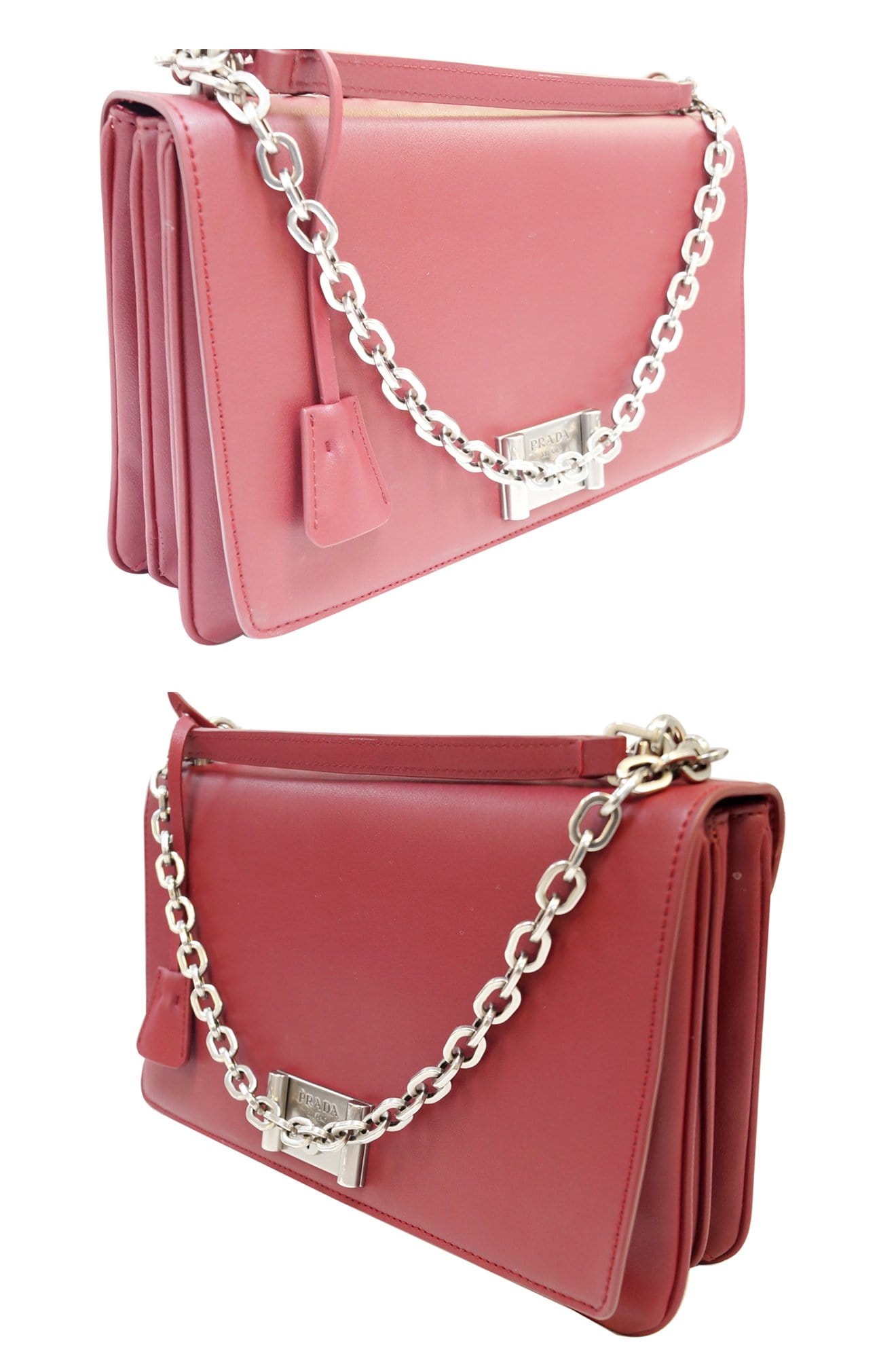 Prada Petalo Lux Shoulder Crossbody Bag Sale Leather Saffiano Chain Shoulder Bag