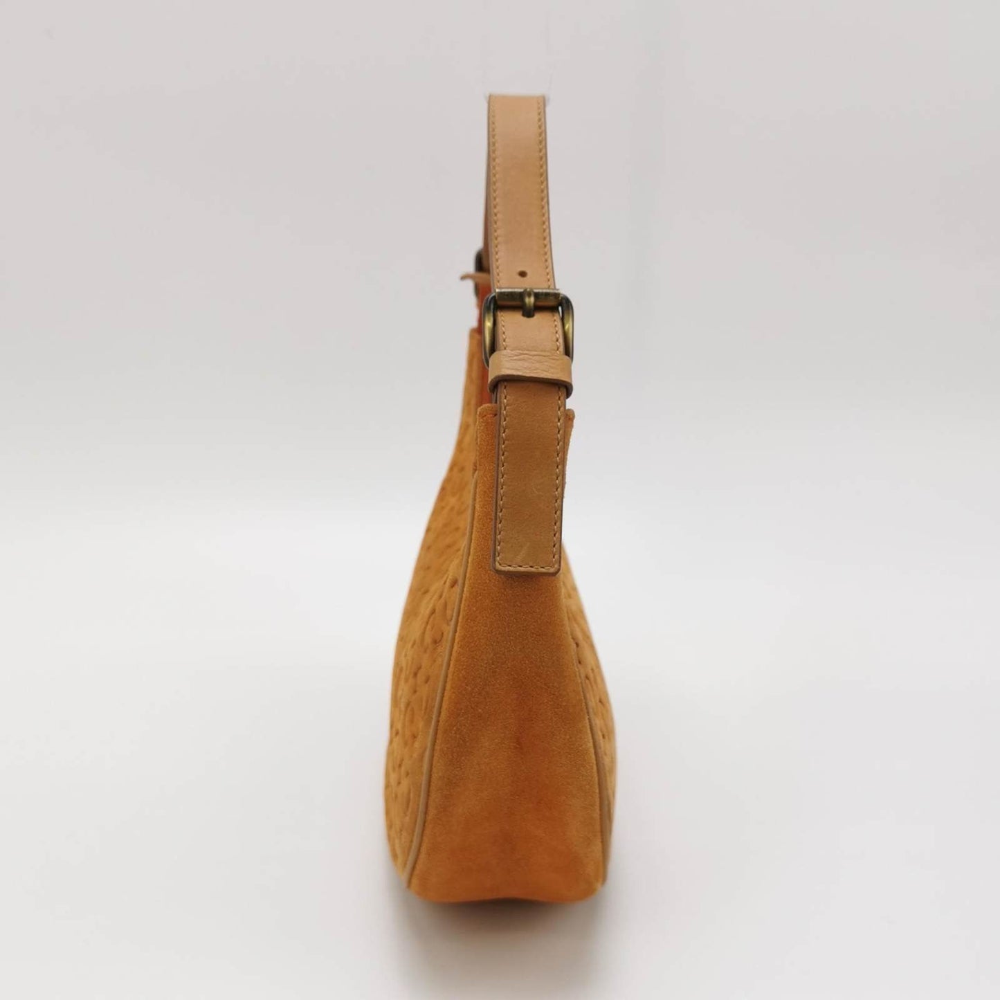 Celine Ava Hobo Pumpkin Caramel Shoulder Bag Leather Suede Shoes