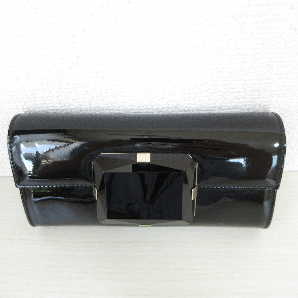 Gucci Patent Clutch Bag Leather