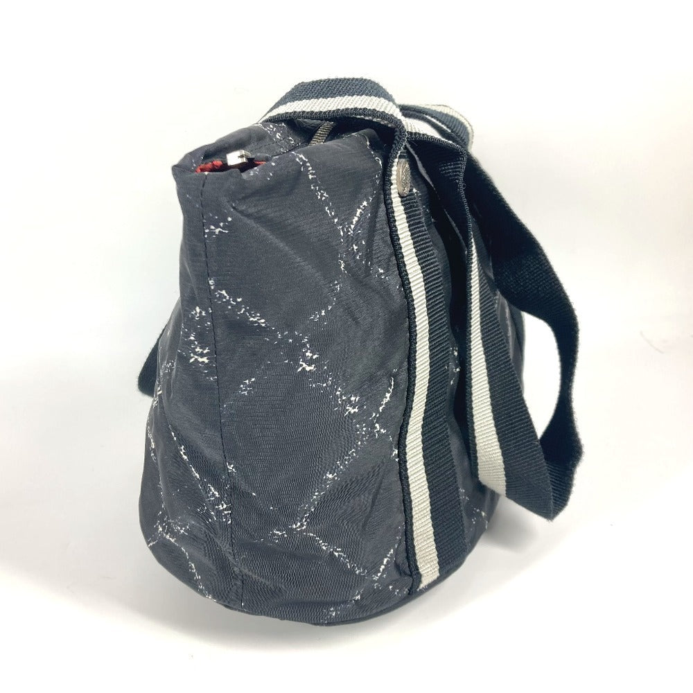 Chanel Boston Duffel Nylon Old line Pet Black Travel Bag