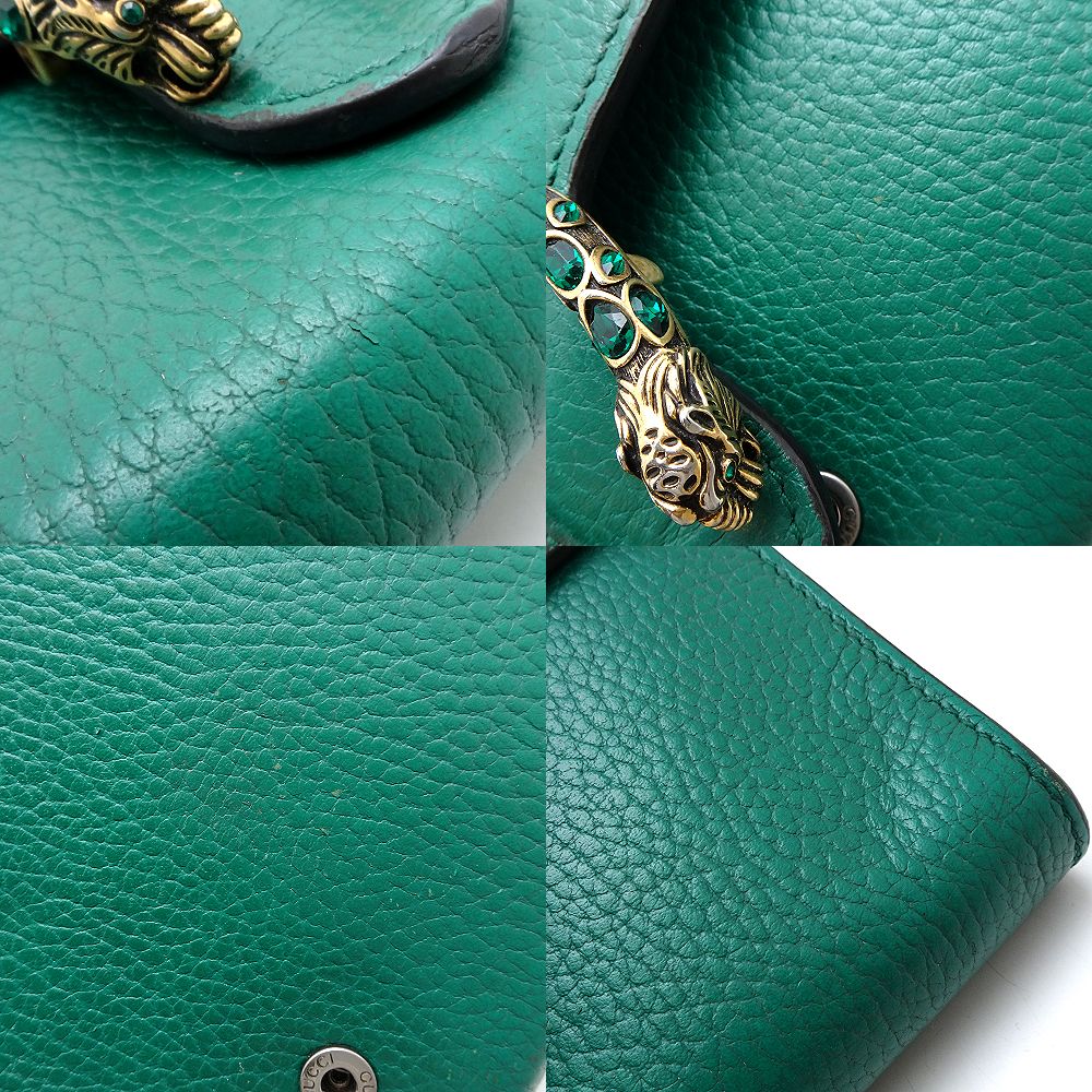 Gucci Dionysus Shoulder Bag Emerald Leather