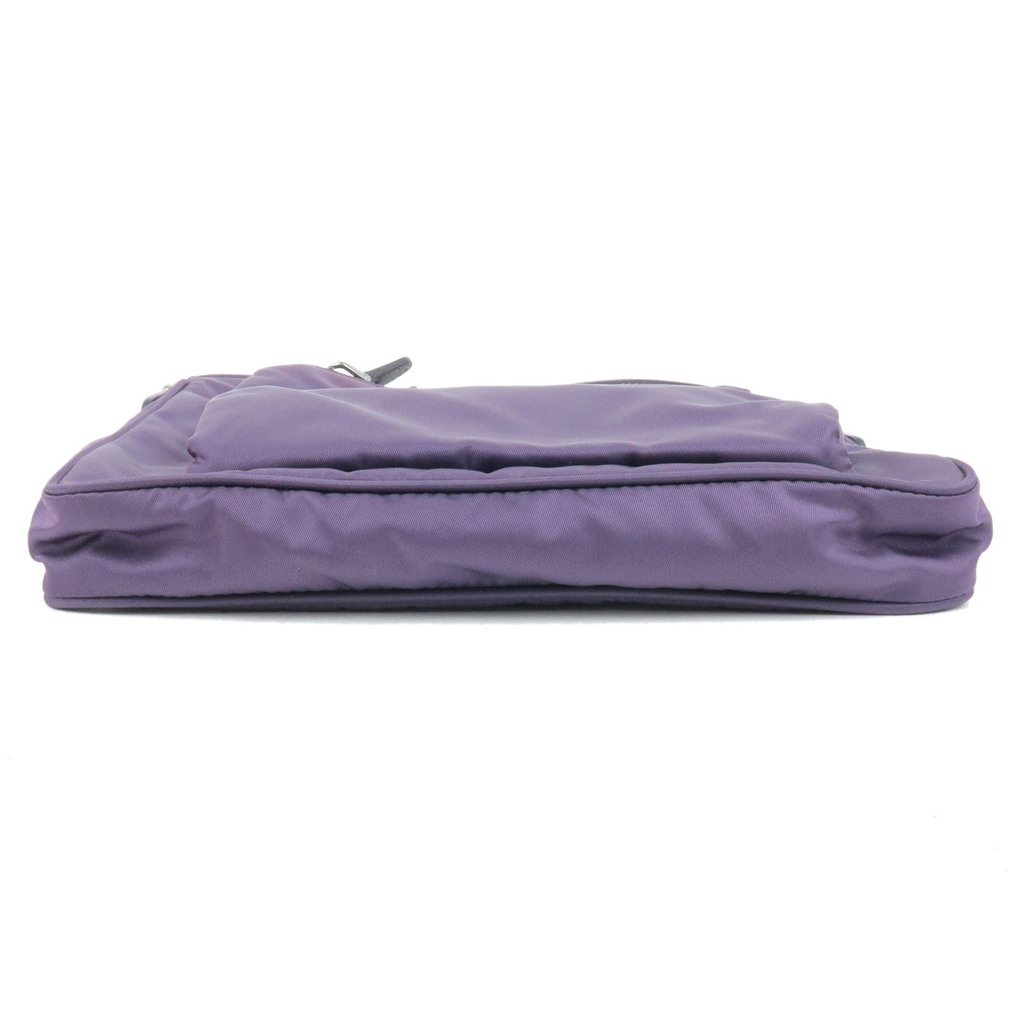 Prada Prada Logo Nylon Leather Shoulder Bag Viola Purple