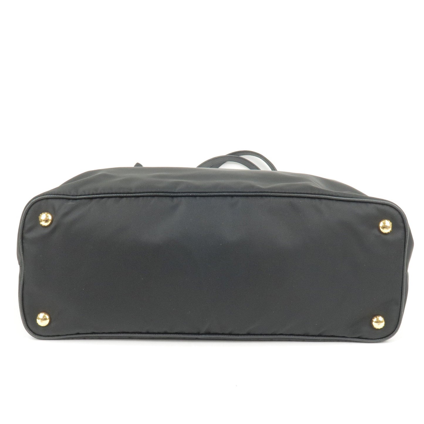 Prada Prada Logo Nylon Leather Tote Bag Hand Bag Black 35835 8
