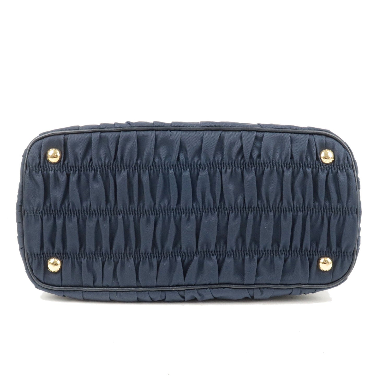 Prada Prada Nylon Leather Gather 2Way Bag Hand Bag Travel Bag