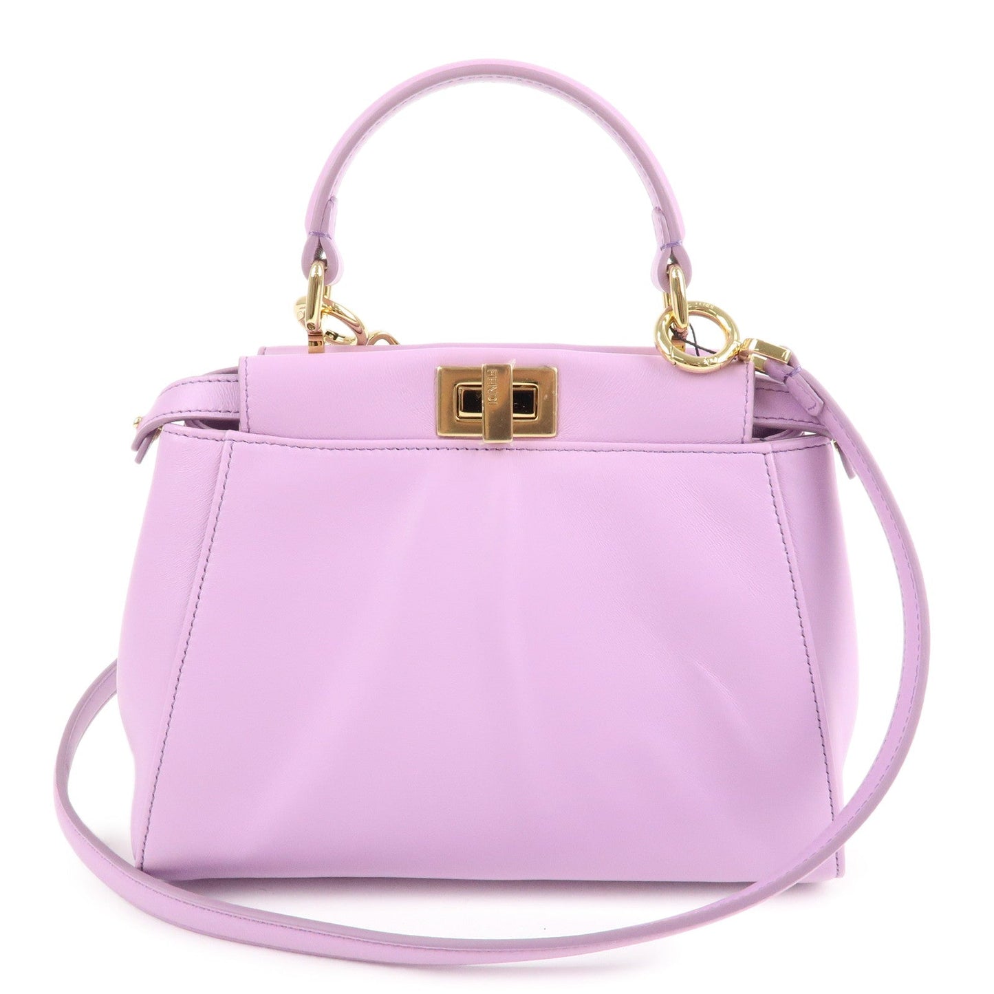 Bag Peekaboo 2Way Leather Purple Mini Mini Bag