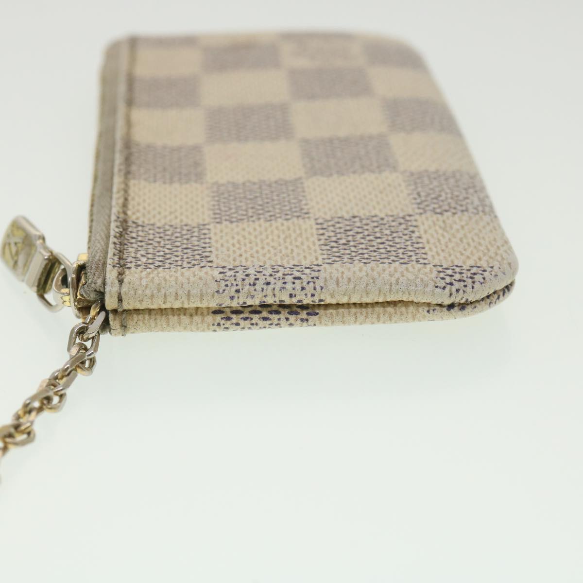 LOUIS VUITTON Damier Azur Pochette Cles Coin Purse N62659 LV 38447