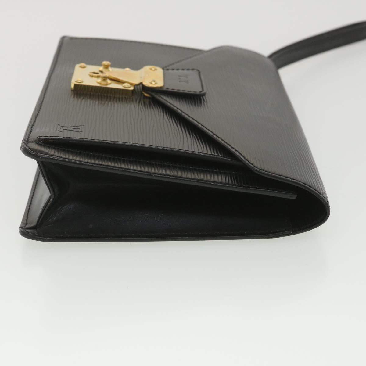 LOUIS VUITTON Epi Serie Dragonne Hand Bag Black M52612 LV 38745