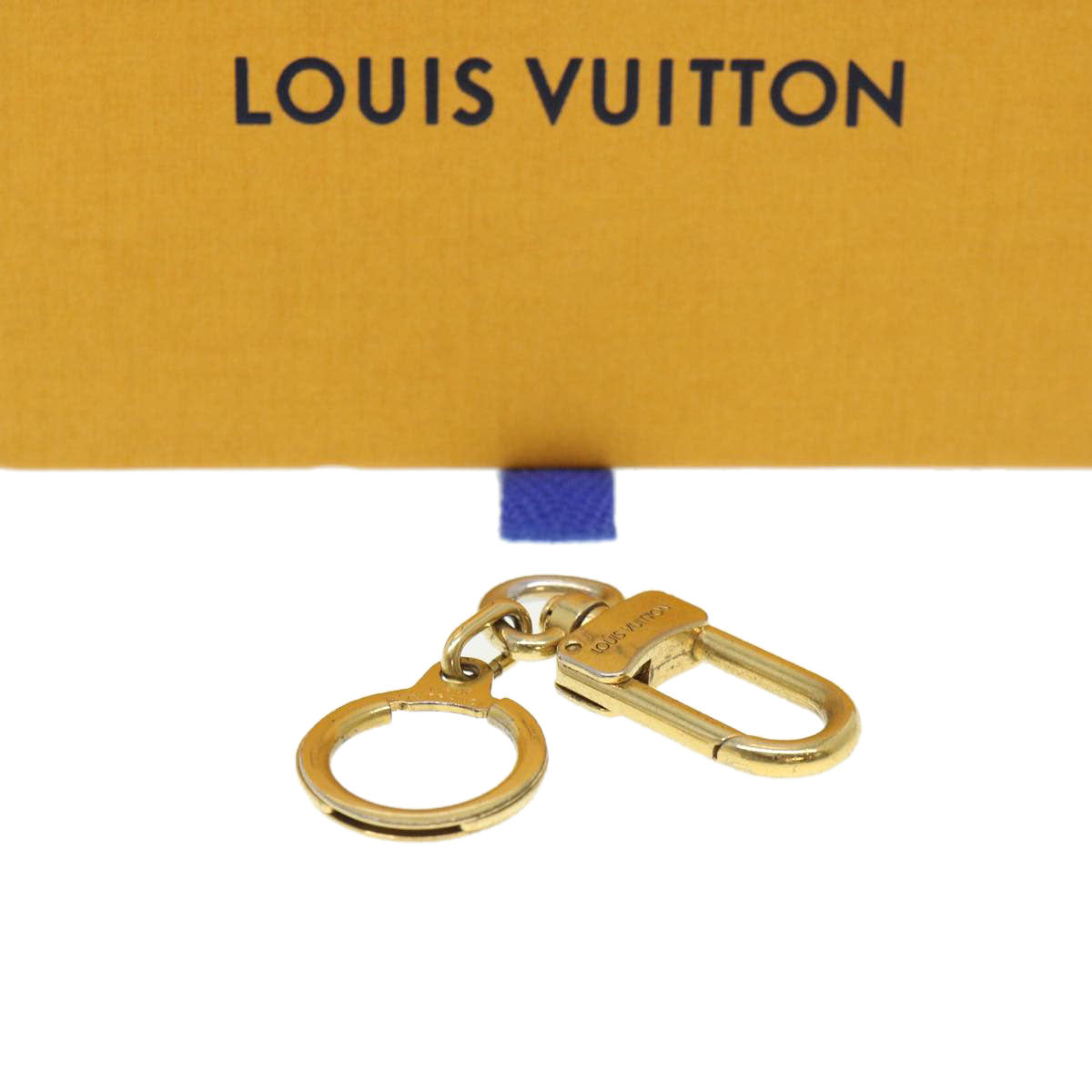 Louis Vuitton Porte Cles Key Ring Gold LV