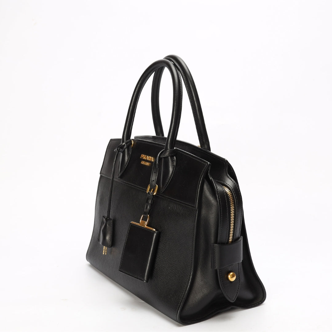 Prada Esplanade Convertible Tote Black Tote Bag