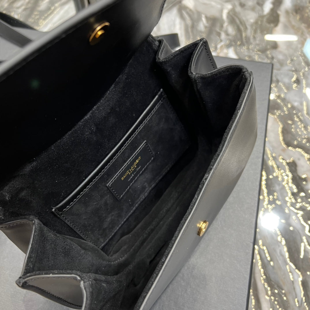 YSL Saint Laurent YSL Top Quality Charlie Metop Qualityum Shoudler Black Travel Bag