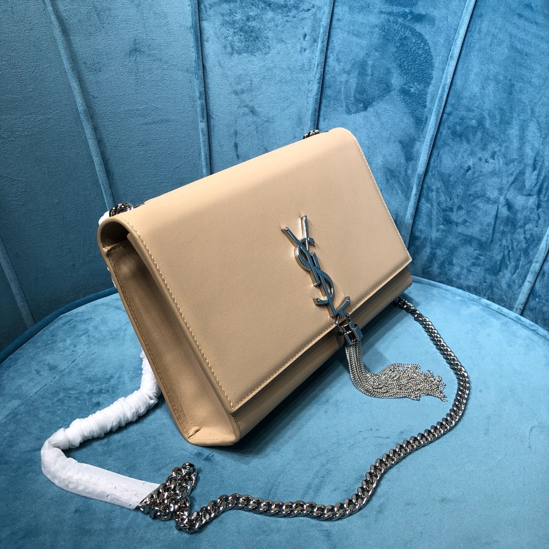 YSL Saint Laurent Kate Shoulder Bag Monogram Chain 94In24Cm Ysl 7418