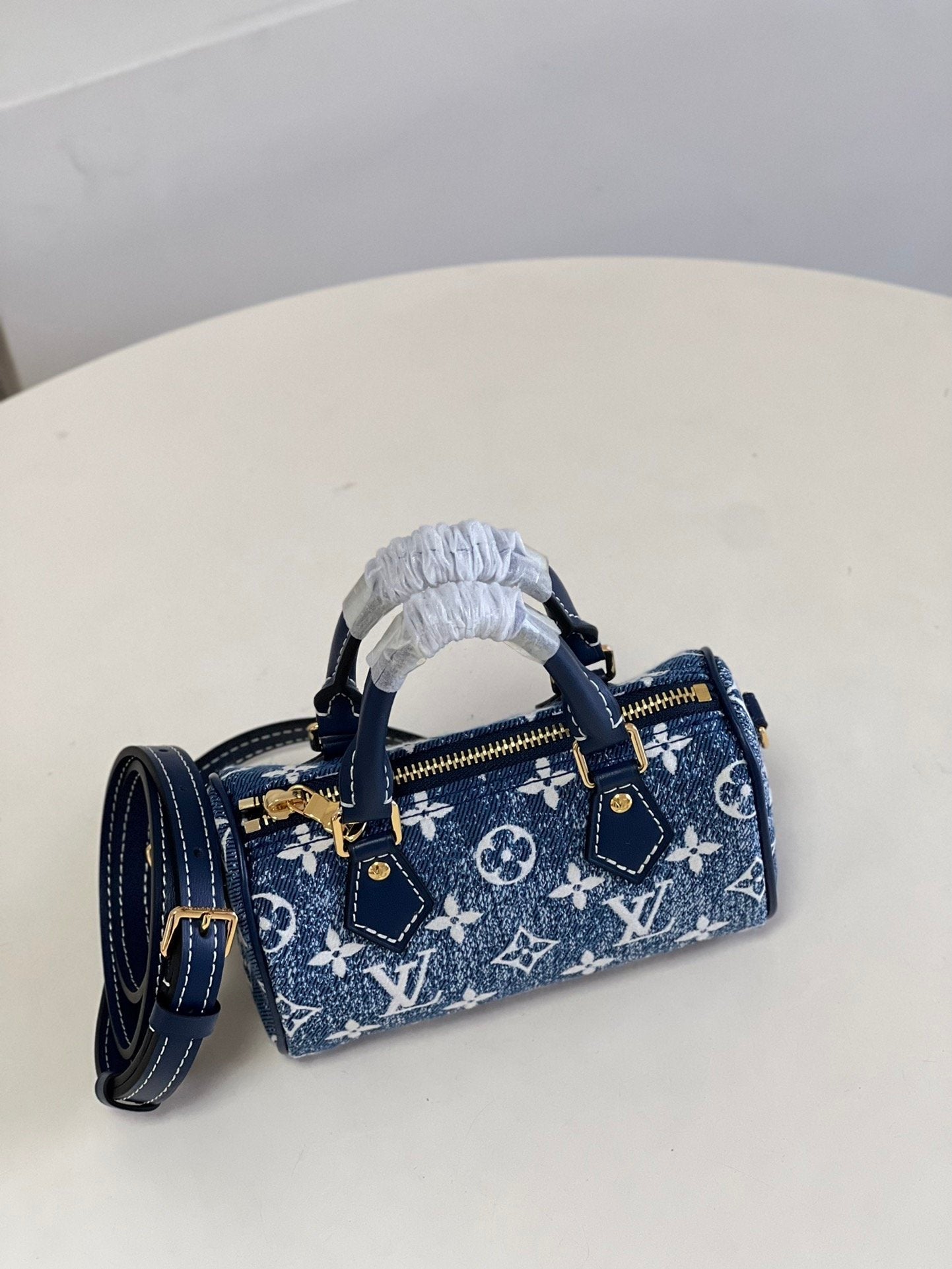Top Quality Nano Speedy Jacquard For Women Denim Monogram Travel Bag