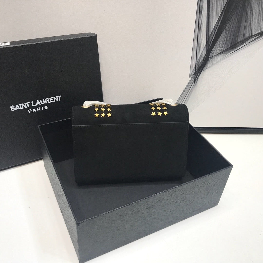YSL Saint Laurent YSL Top Quality Kate Bag In Grain Black Small Travel Bag