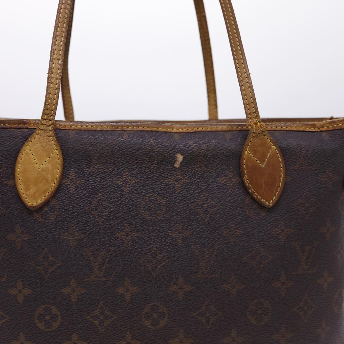 LOUIS VUITTON Monogram Neverfull MM Tote Bag M40156 LV 40011