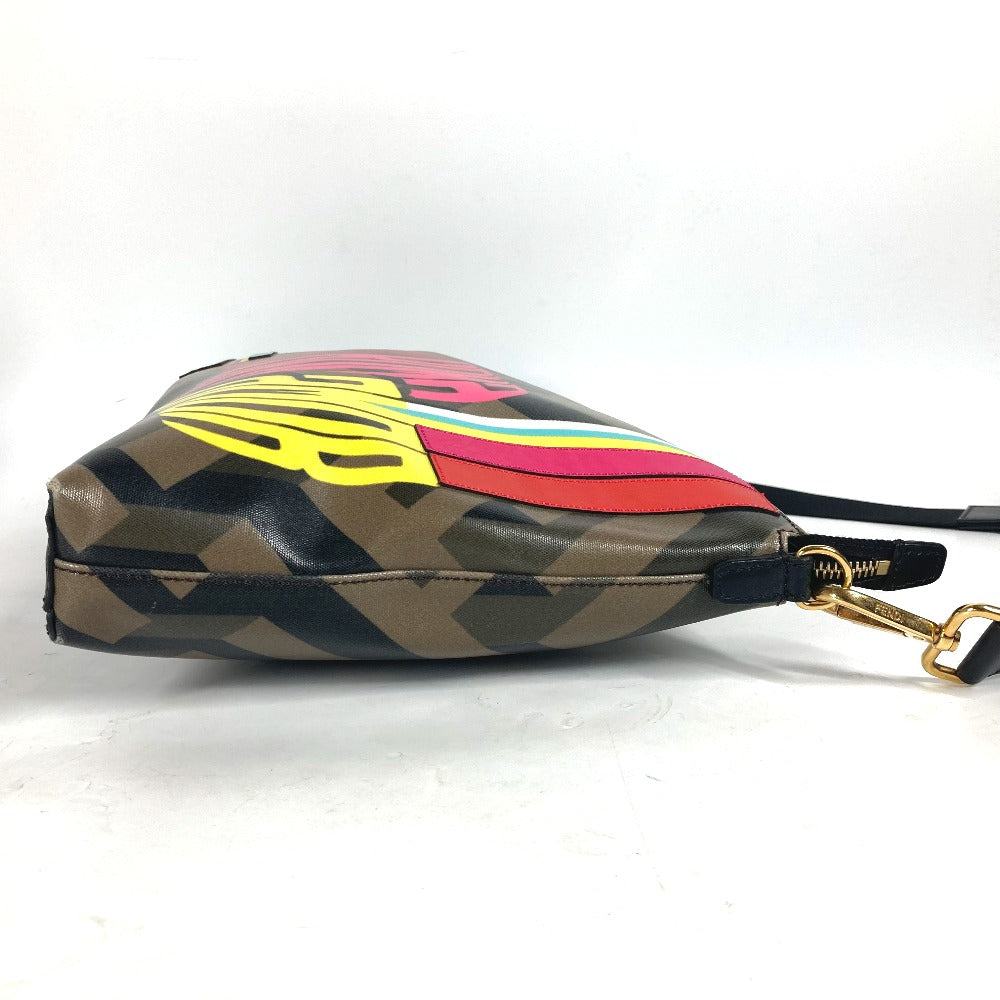 Fendi Shoulder Bag 7Va470 Pvc Women Brown Multicolor Logo