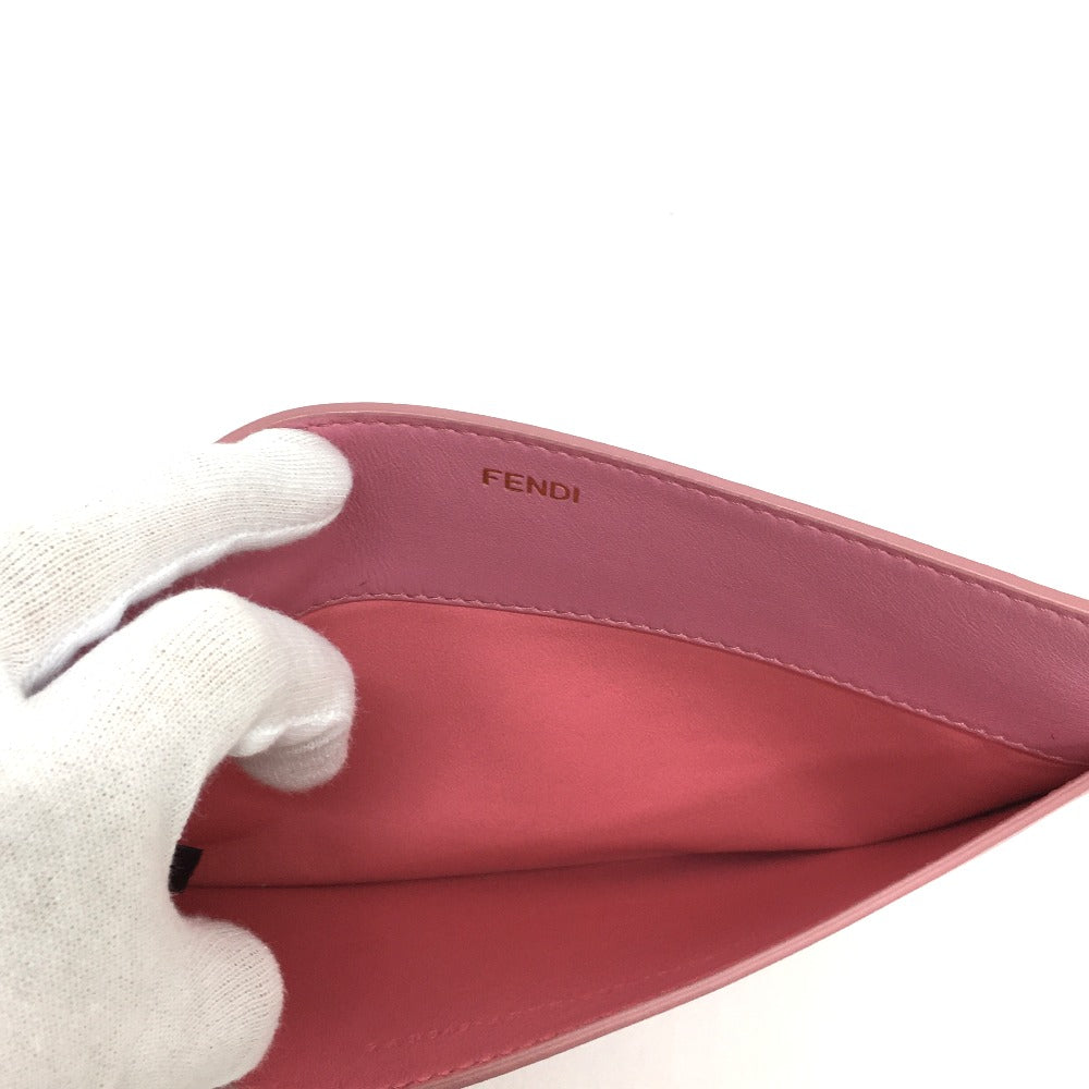 Fendi Pouch 7Ar907 Peek Boo Bag In Leather Pink Travel Bag