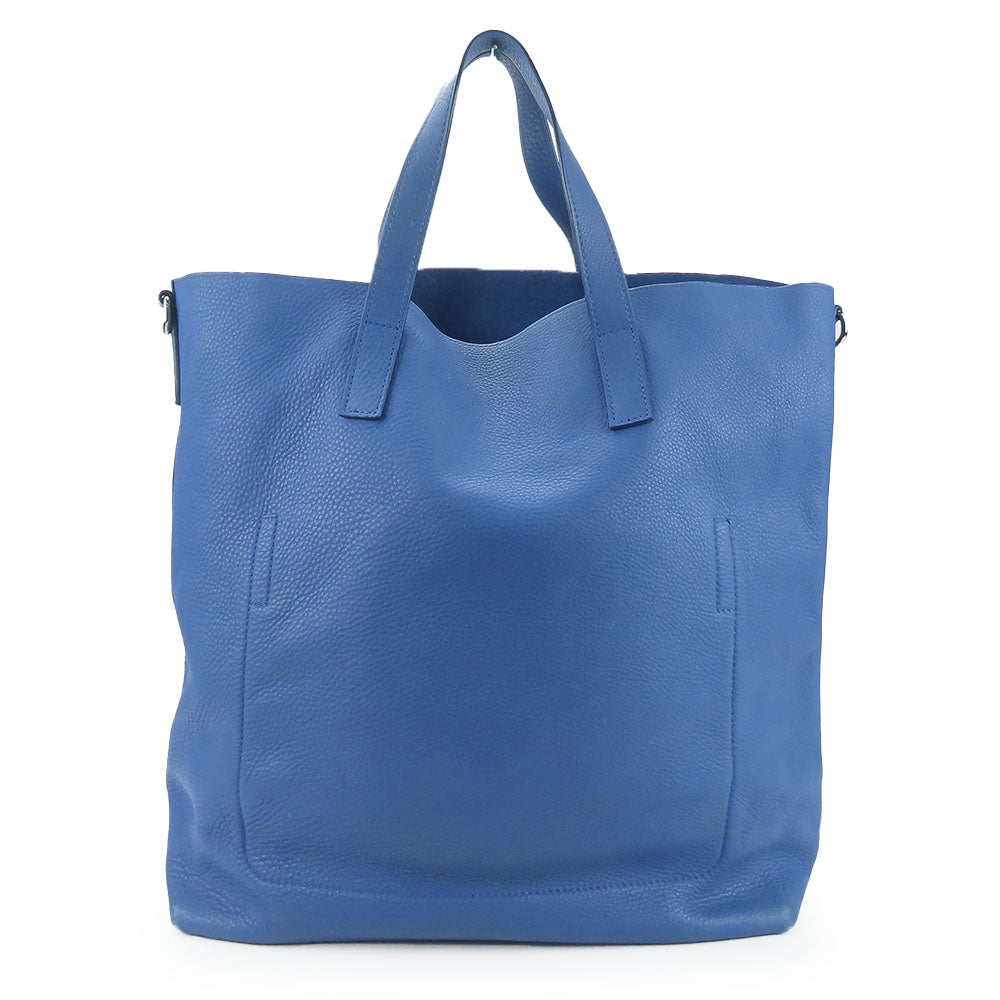 Tote Bag Leather Blue