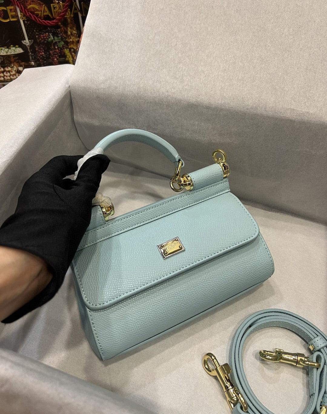 Sicily Dauphine Azure Small Travel Bag