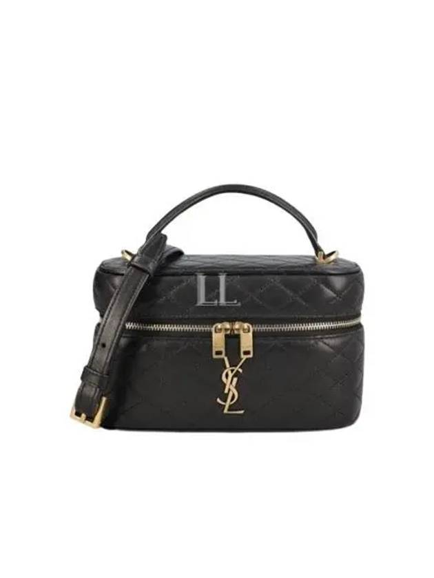 YSL Saint Laurent Saint Laurent Trending Gaby Vanity Lambskin Tote Black Mini Tote Bag