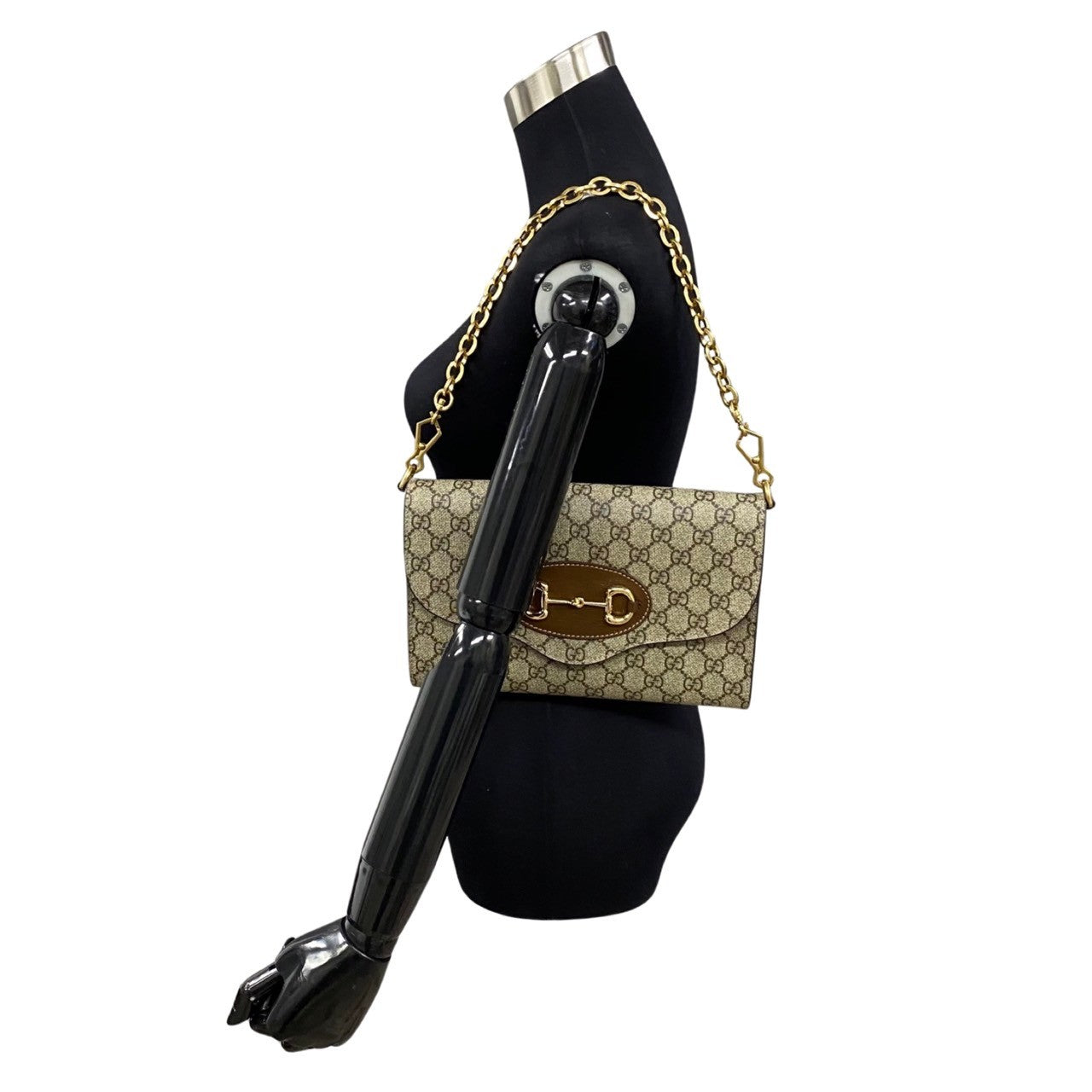 Gucci Horsebit Supreme Shoulder Bag Leather