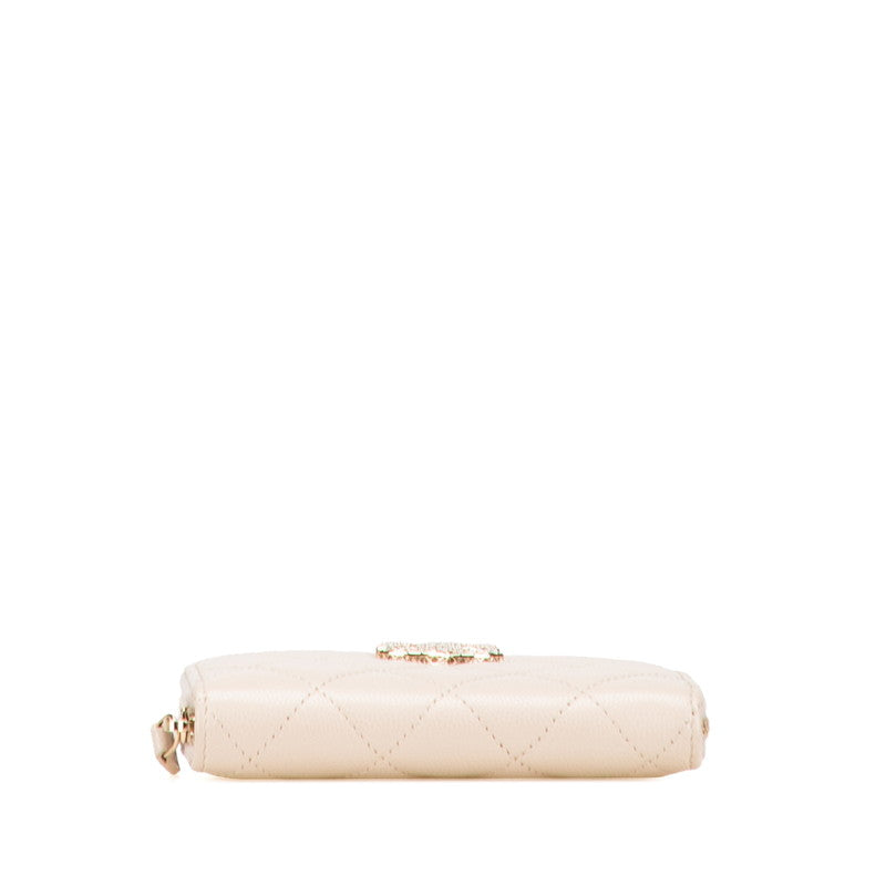 Chanel Coco Mark Matelassé Caviar Coin Case Bag