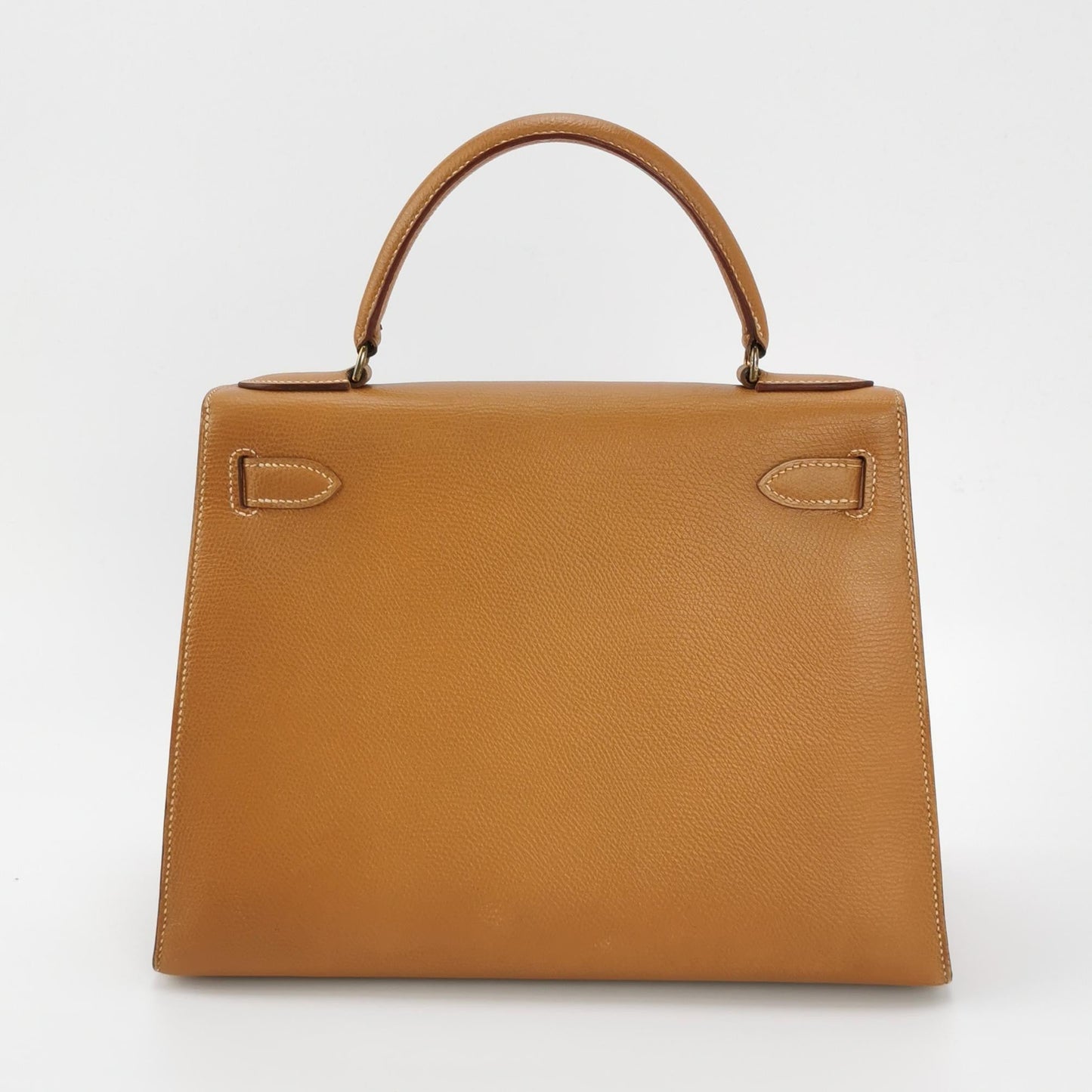 Hermes Kelly Sellier Epsom Hardware Handbag Leather Brown Travel Bag
