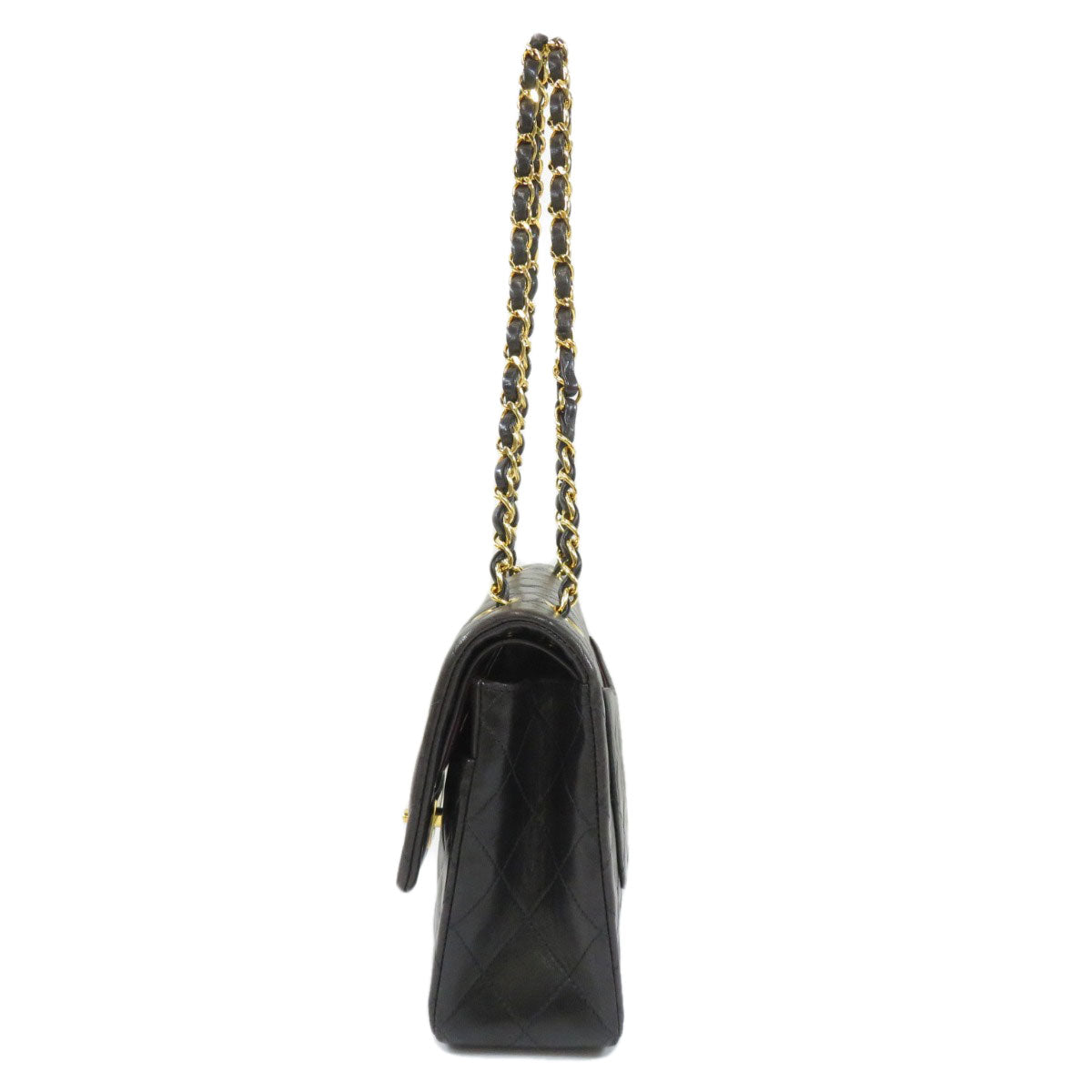 Chanel Shoulder Bag Hardware Calf Matelasse Gold