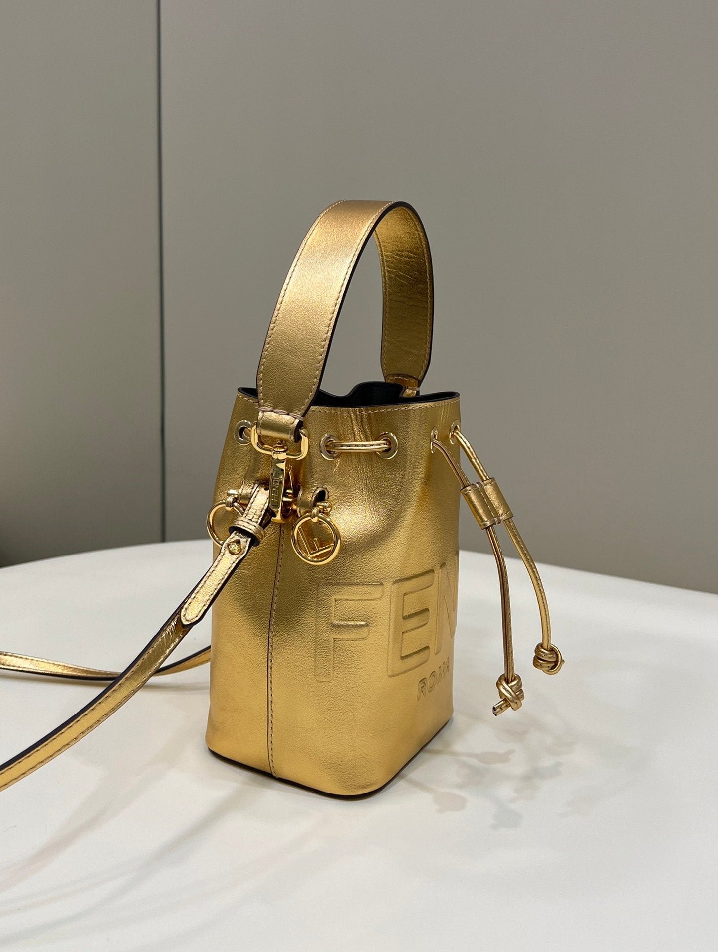 Fendi Top QualityTop Quality Mon Tresor Gold FF Crossbody Bag