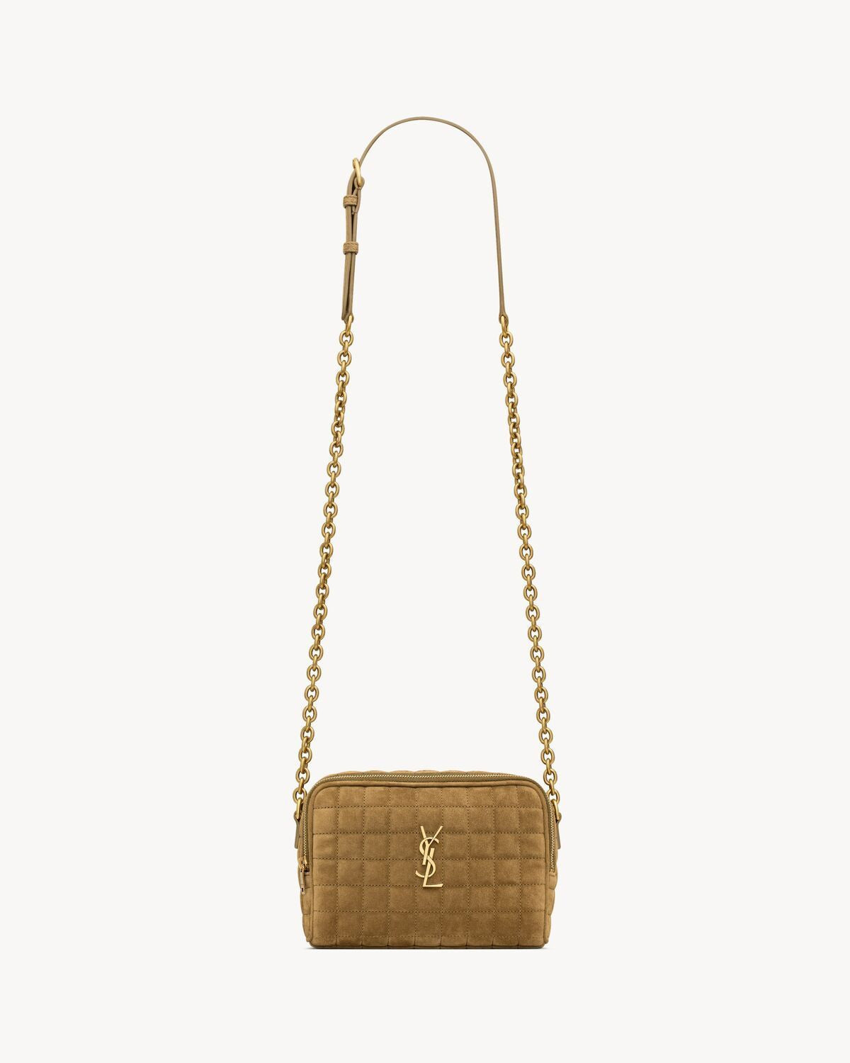 YSL Saint Laurent Saint Laurent Trending Women Lou Camera Bag Gold Crossbody Bag