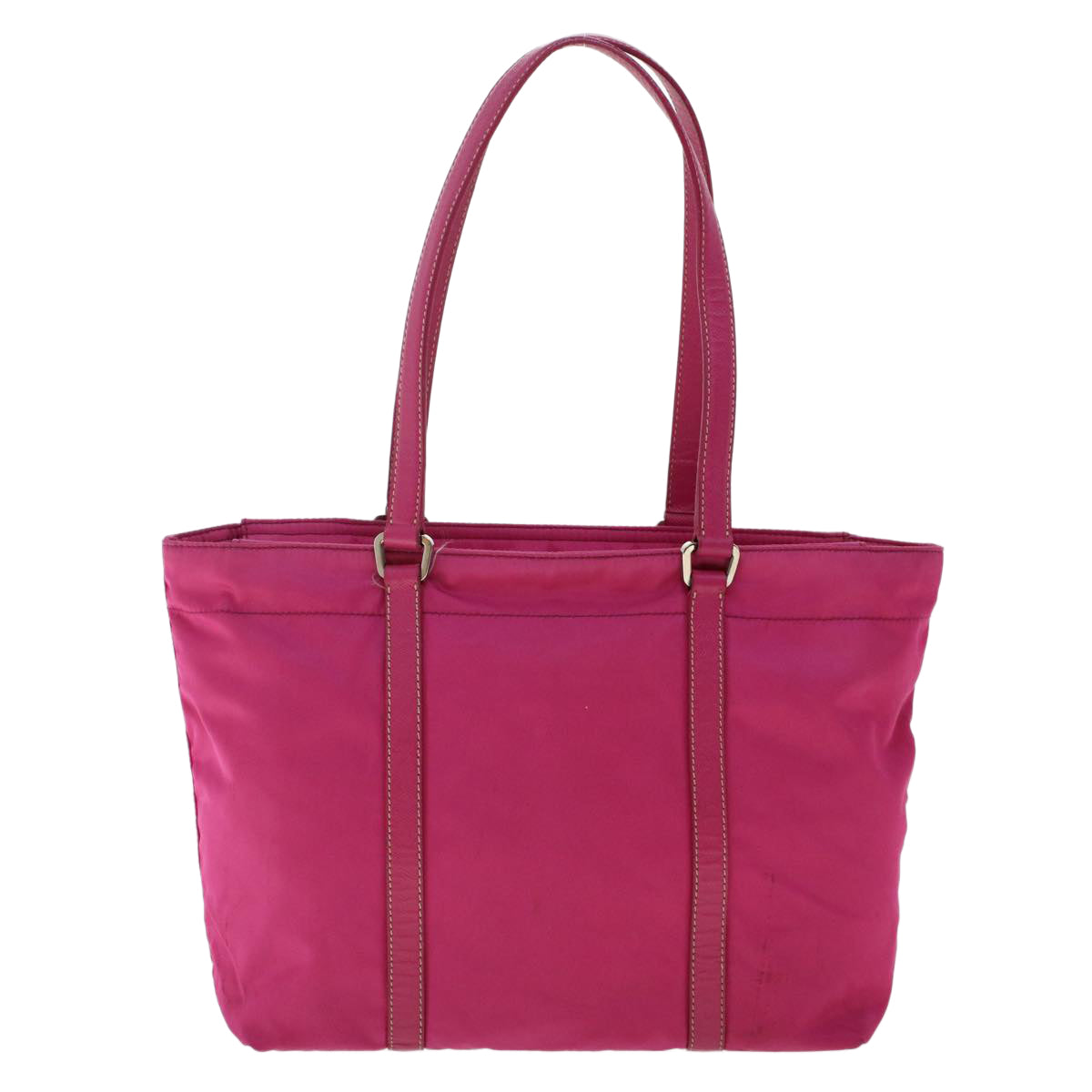 Prada Hand Bag Leather Nylon Pink Travel Bag Leather Pink 49021