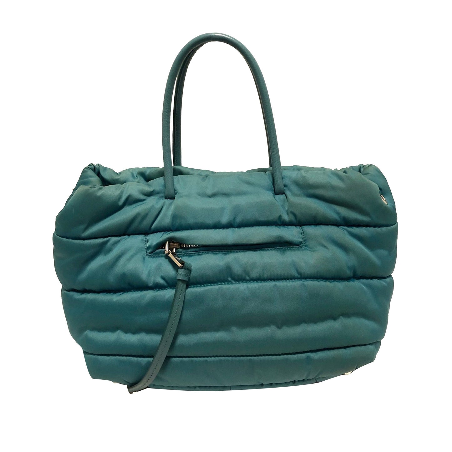 Prada Tessuto Bomber Tote Bag Nylon Green
