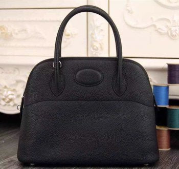 Hermes Luxury Bolide Cm Togo Bag Leather Black Travel Bag