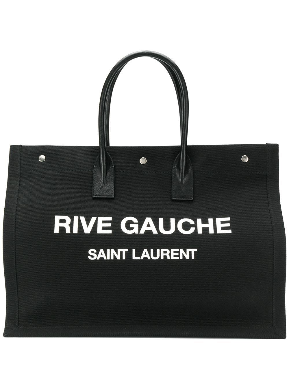 YSL Saint Laurent Saint Laurent Trending Men Rive Gauche Tote Black White Tote Bag Blackwhite 509415Faavr