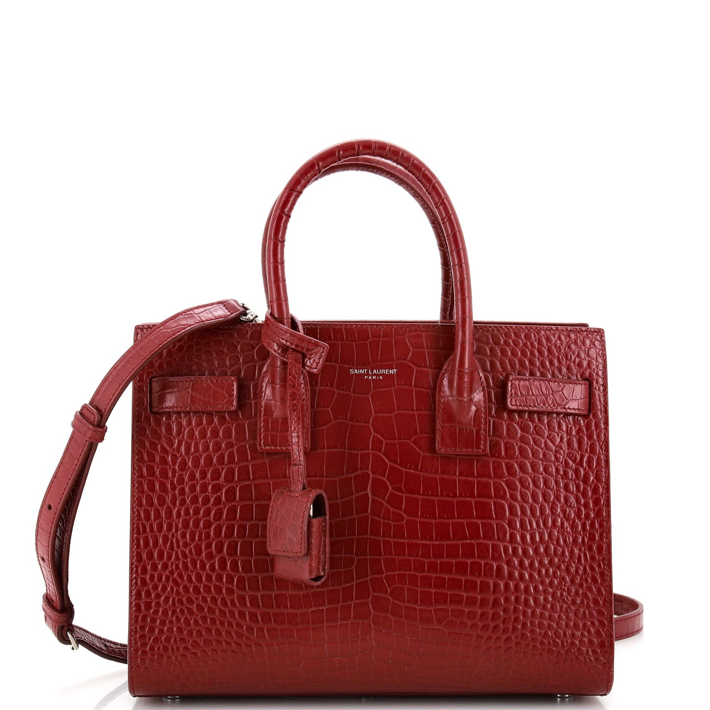 YSL Saint Laurent Luxury Trending Sac De Jour Nm Bag Crocodile Leather Baby Embossed Travel Bag Leather Baby 5