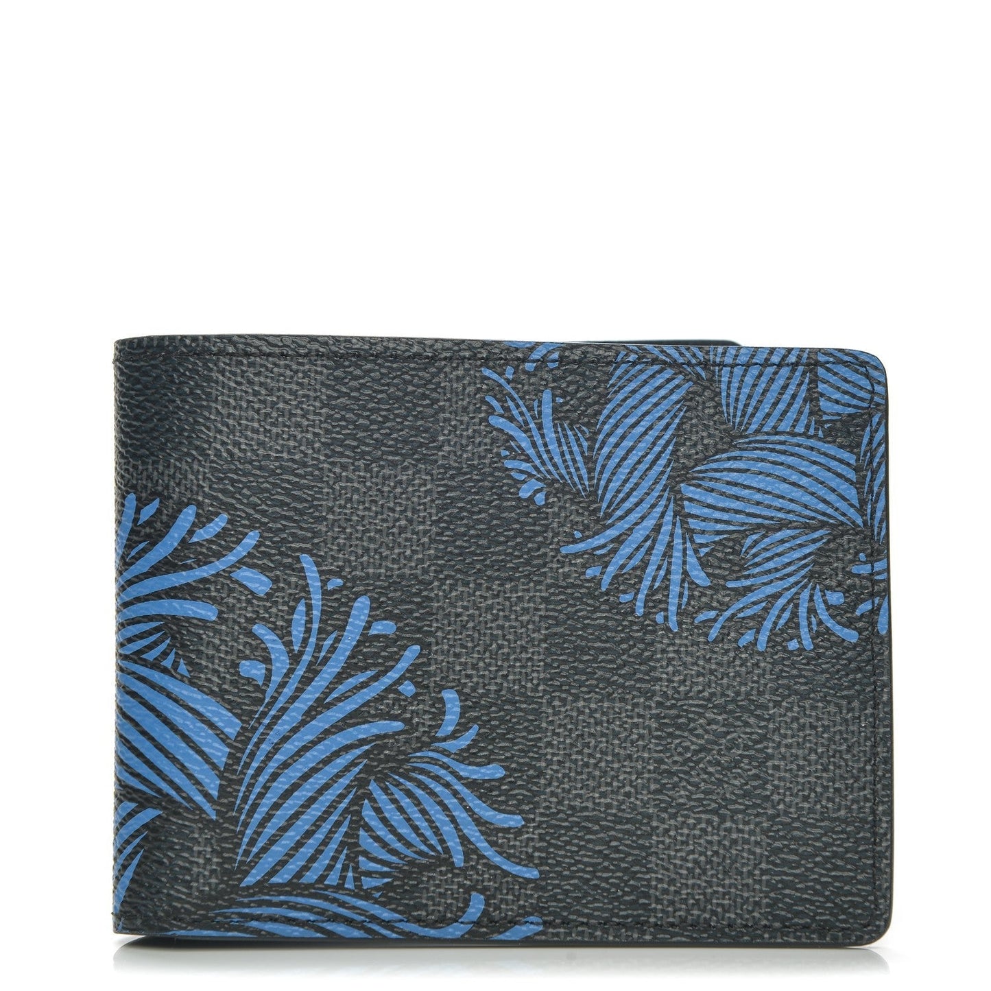 Louis Vuitton Graphite Rope Slender Damier Blue Wallet Case