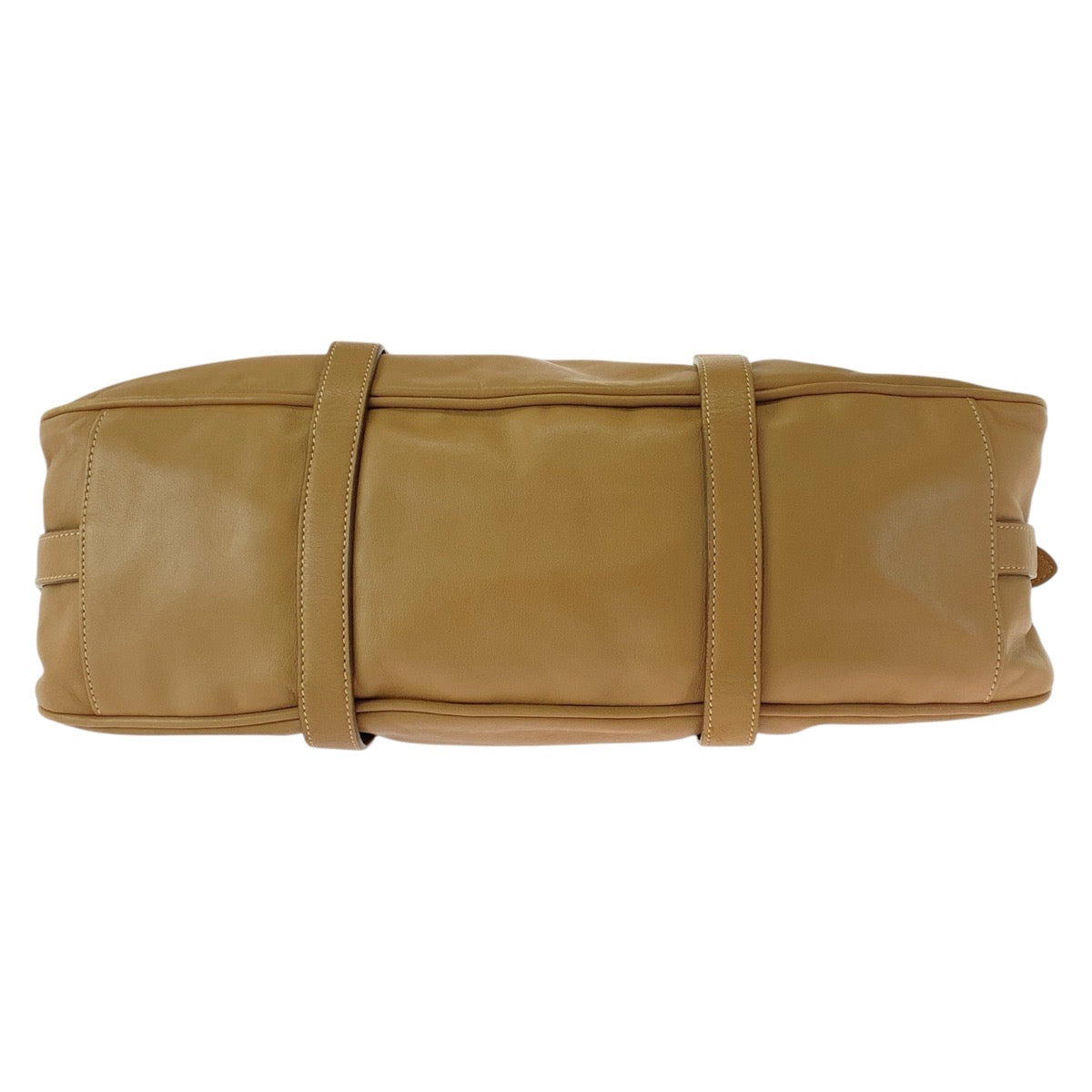 Metal Leather Beige Travel Bag
