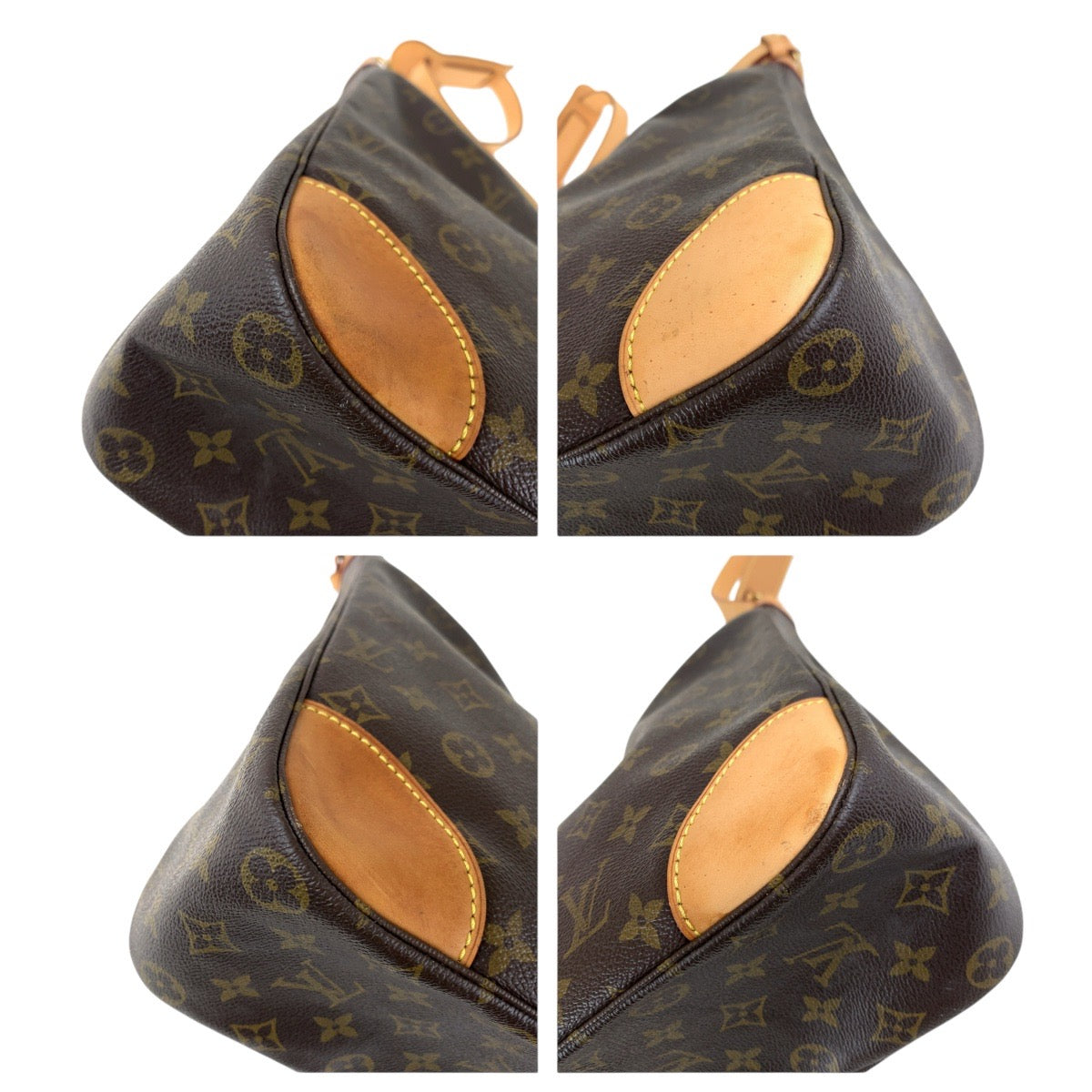 Louis Vuitton M51260 PVC Monogram Brown Gold Shoulder Bag